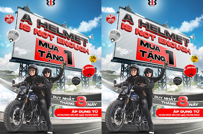 MUA 1 TẶNG 1 – A HELMET IS NOT ENOUGH