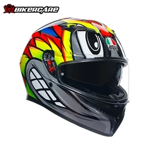 MŨ FULLFACE AGV K3 - BIRDY 2.0 GREY/YELLOW/RED - 2024