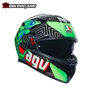 MŨ FULLFACE AGV K3 - KAMALEON BLACK/RED/GREEN - 2024