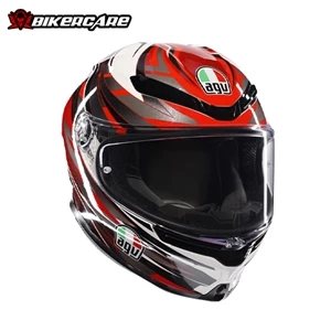 MŨ FULLFACE AGV K6 S - REEVAL WHITE/RED/GREY - 2024