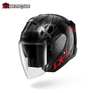 MŨ BẢO HIỂM 3/4 SHARK SKWAL JET SHIEVER Black Anthracite Red