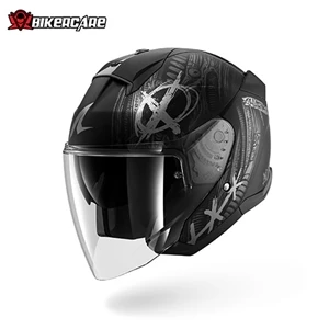 MŨ BẢO HIỂM 3/4 SHARK SKWAL JET SHIEVER Black Anthracite Sillver