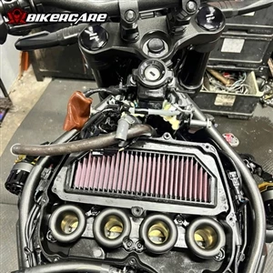 VỆ SINH LỌC GIÓ ĐỘ XE PHÂN KHỐI LỚN